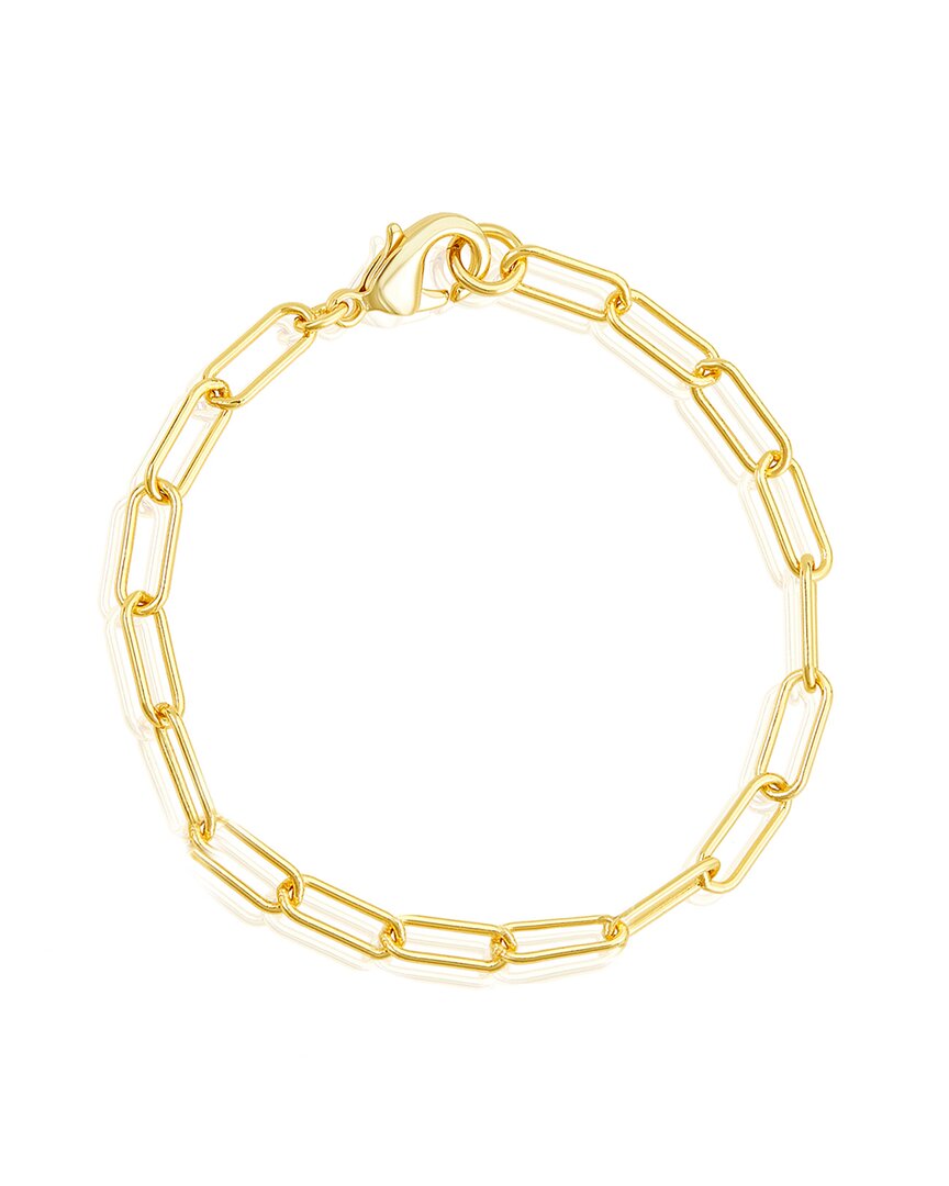 Adornia 14k Yellow Gold Plated Paperclip Link Chain Anklet