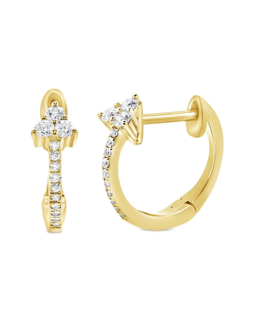 Diana M. Fine Jewelry 14K 0.12 ct. tw. Diamond Hoops
