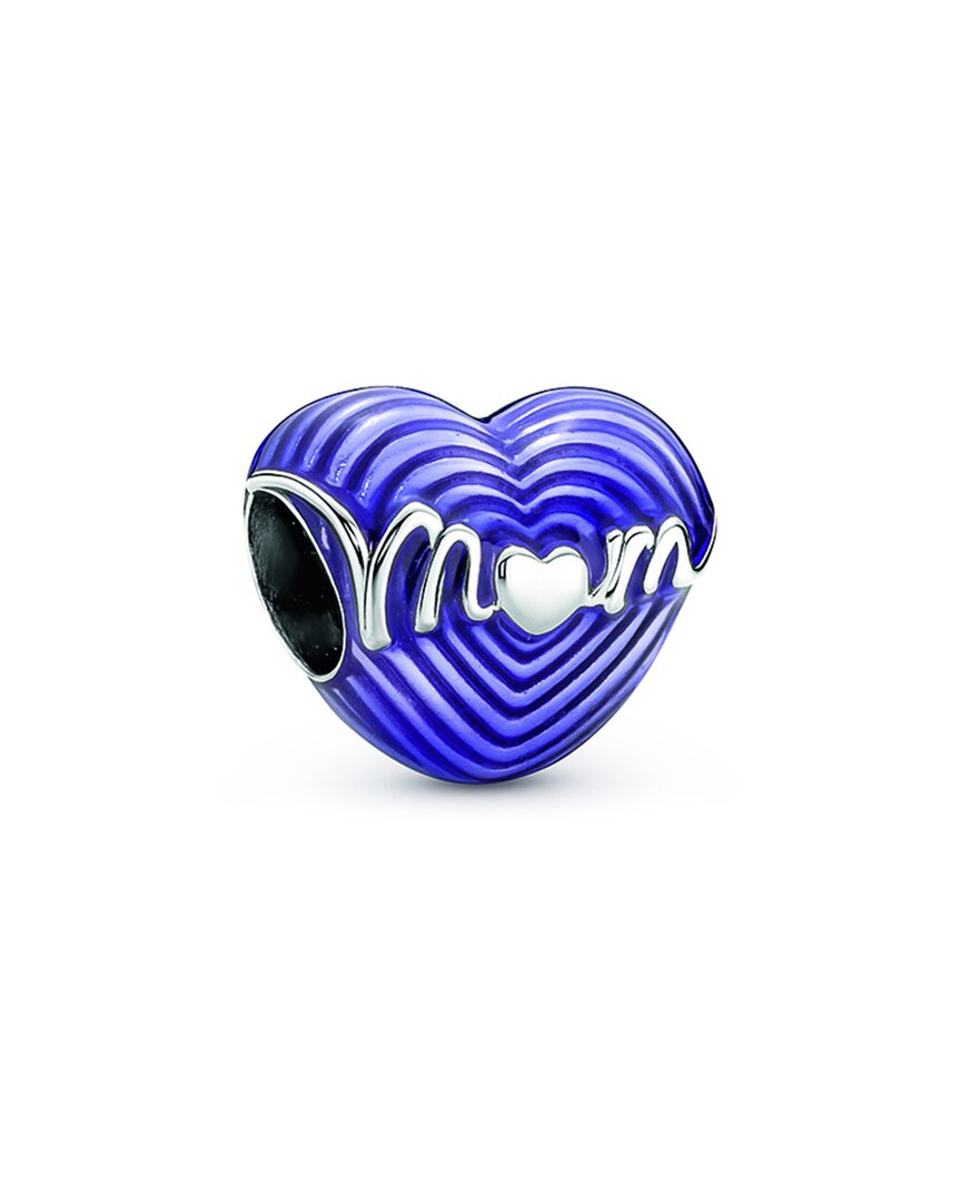 Pandora Moments Silver Heart Mom Charm