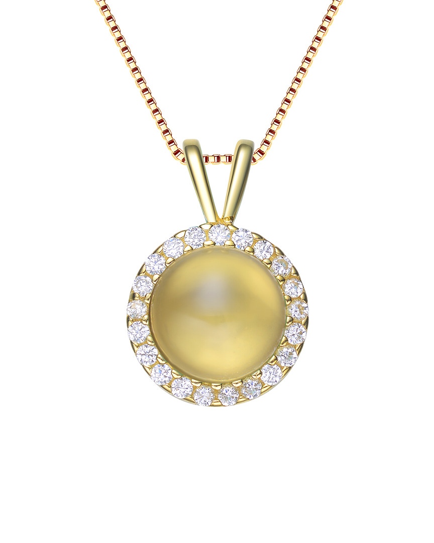 Genevive 14k Over Silver Pendant