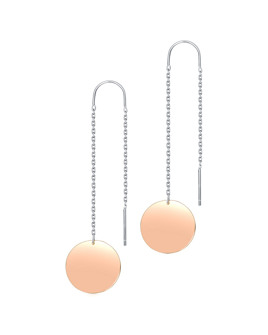 Genevive 18k Rose Gold Vermeil Earrings