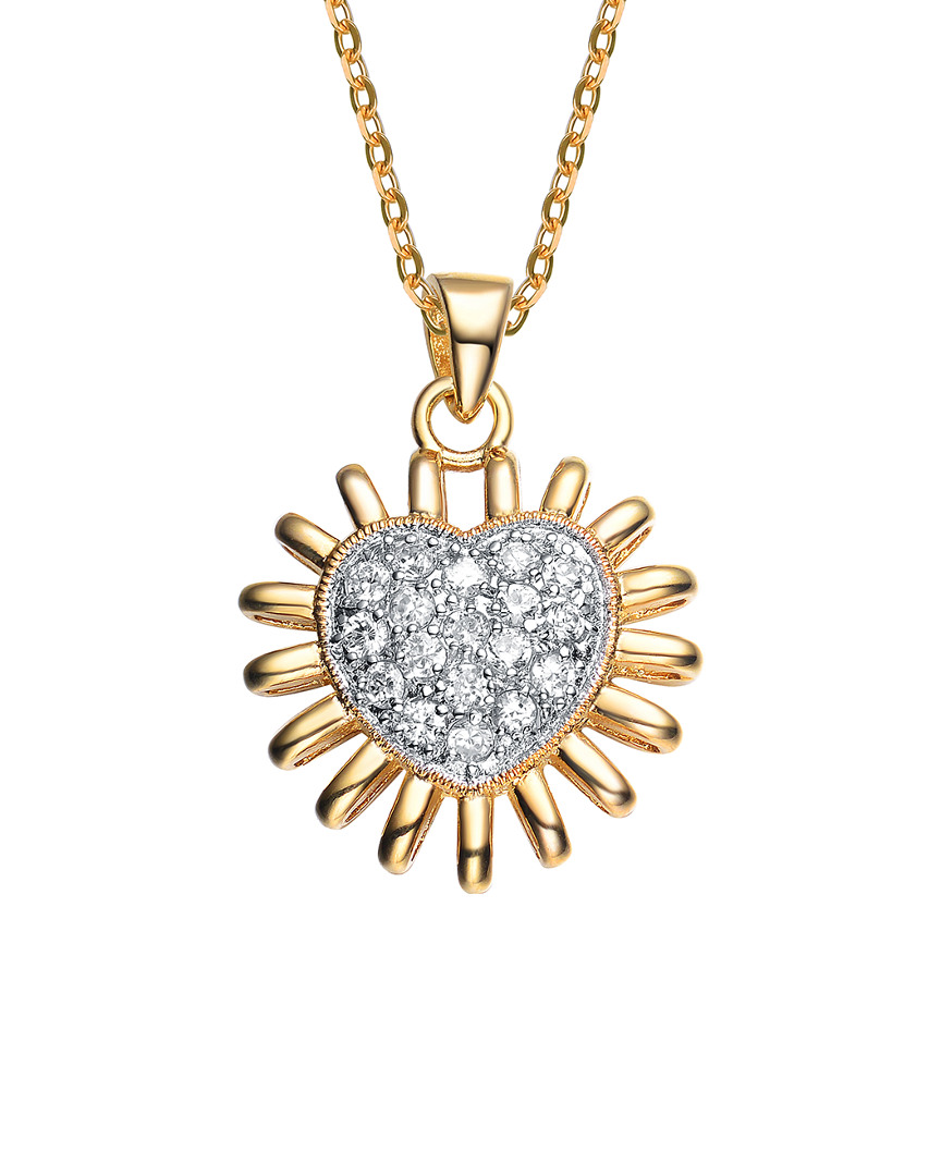 Genevive 14k Over Silver Pendant