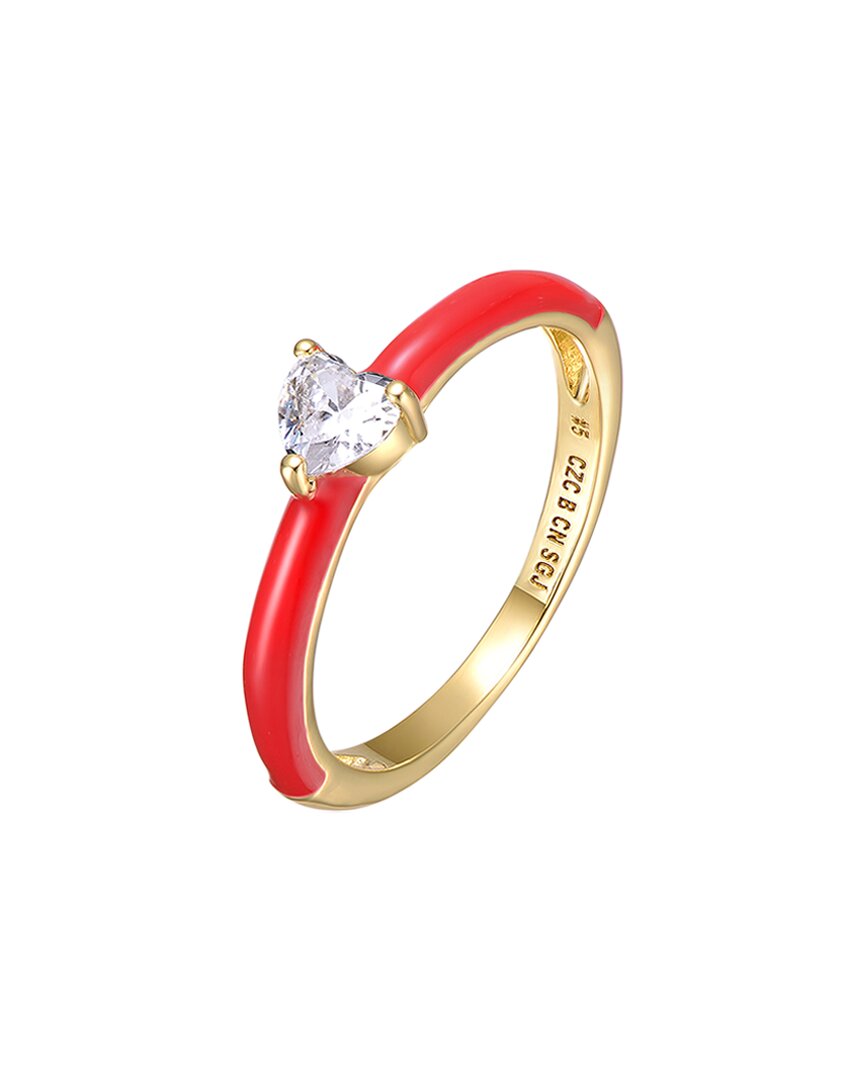 Rachel Glauber 14k Plated Cz Ring