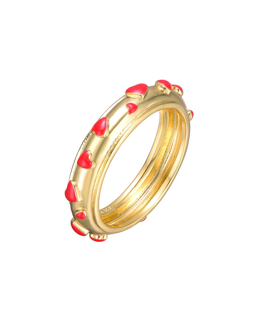 Rachel Glauber 14k Plated Heart Ring