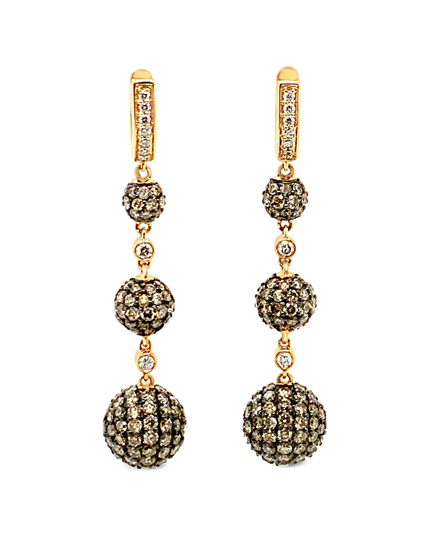 Le Vian 14k Rose Gold 6.04 Ct. Tw. Diamond Earrings
