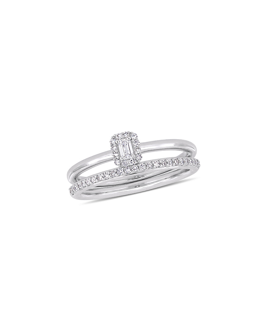 Rina Limor 14k 0.25 Ct. Tw. Diamond Ring In White