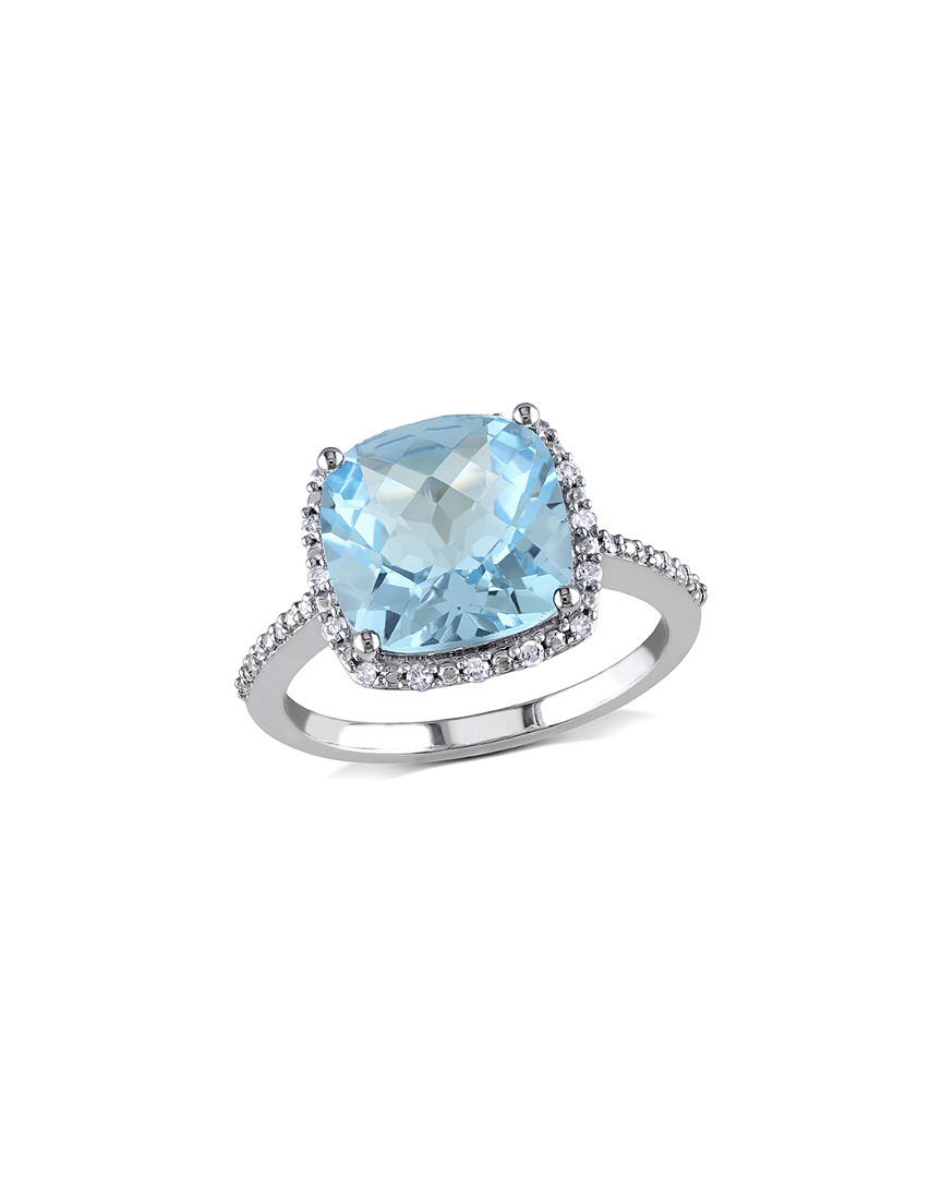 Rina Limor 10k 5.35 Ct. Tw. Diamond & Sky Blue Topaz Ring