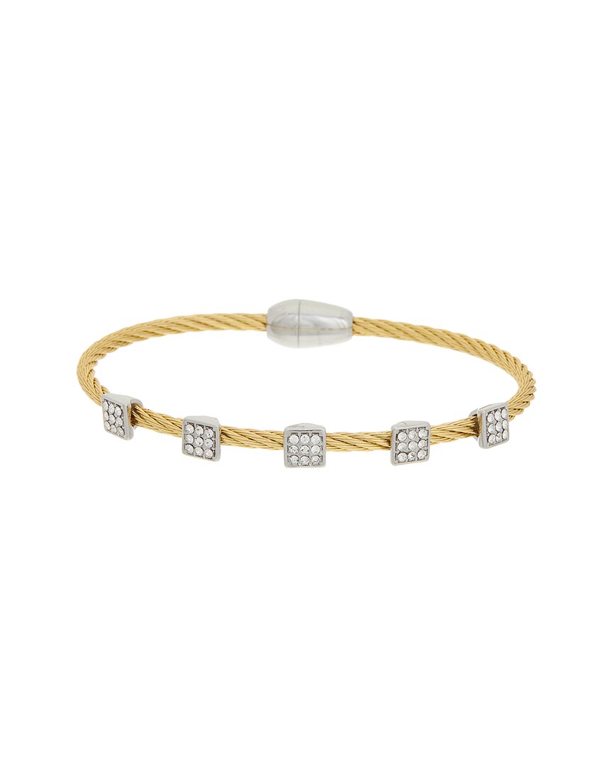 Juvell 18k Plated Cz Bangle Bracelet