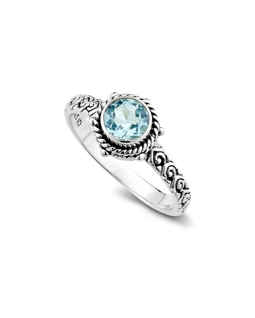 Shop Samuel B. Silver 1.00 Ct. Tw. Blue Topaz Ring