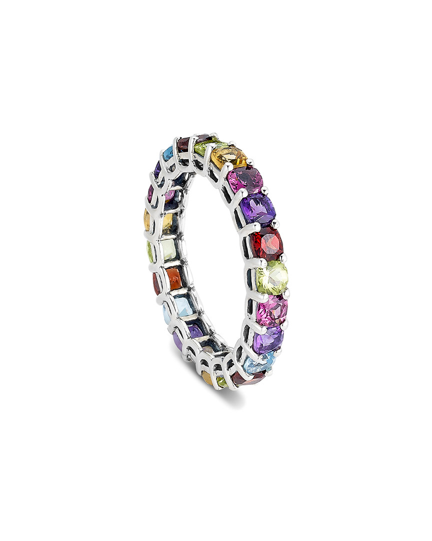 Shop Samuel B. Jewelry 3.35 Ct. Tw. Silver Gemstone Eternity Ring
