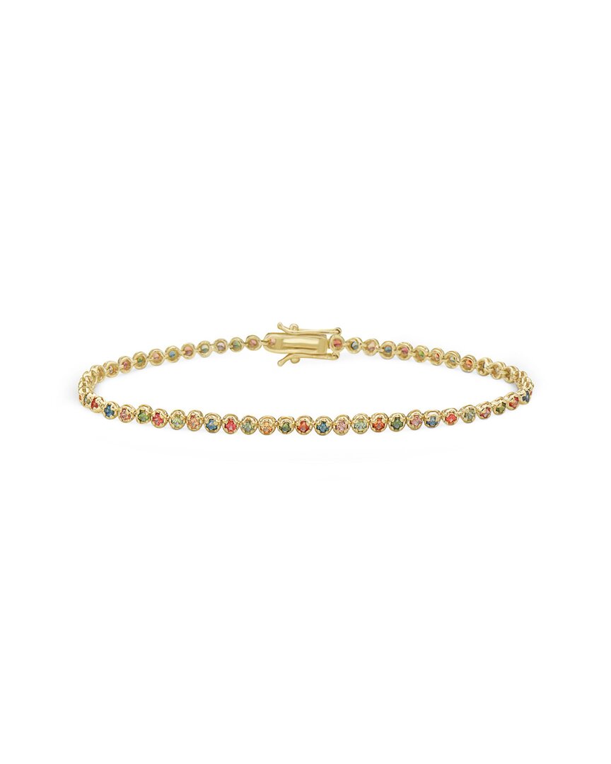 Gemstones 14k Sapphire Tennis Bracelet