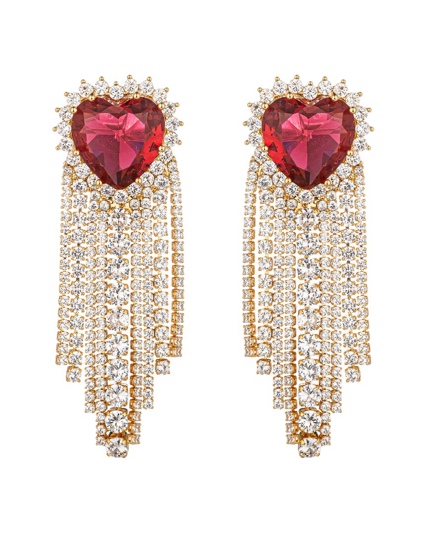 Eye Candy La The Luxe Collection Cz Fringe Earrings