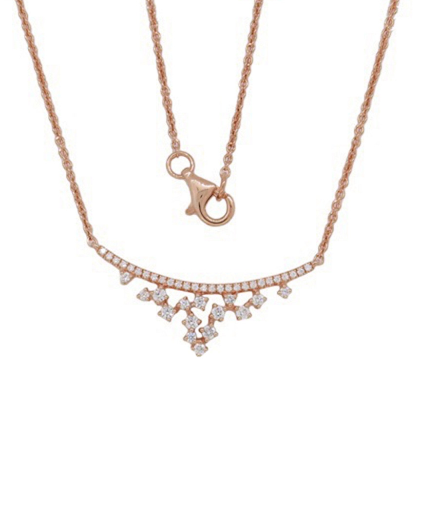 Diana M. Fine Jewelry 14k Rose Gold 0.29 Ct. Tw. Diamond Necklace