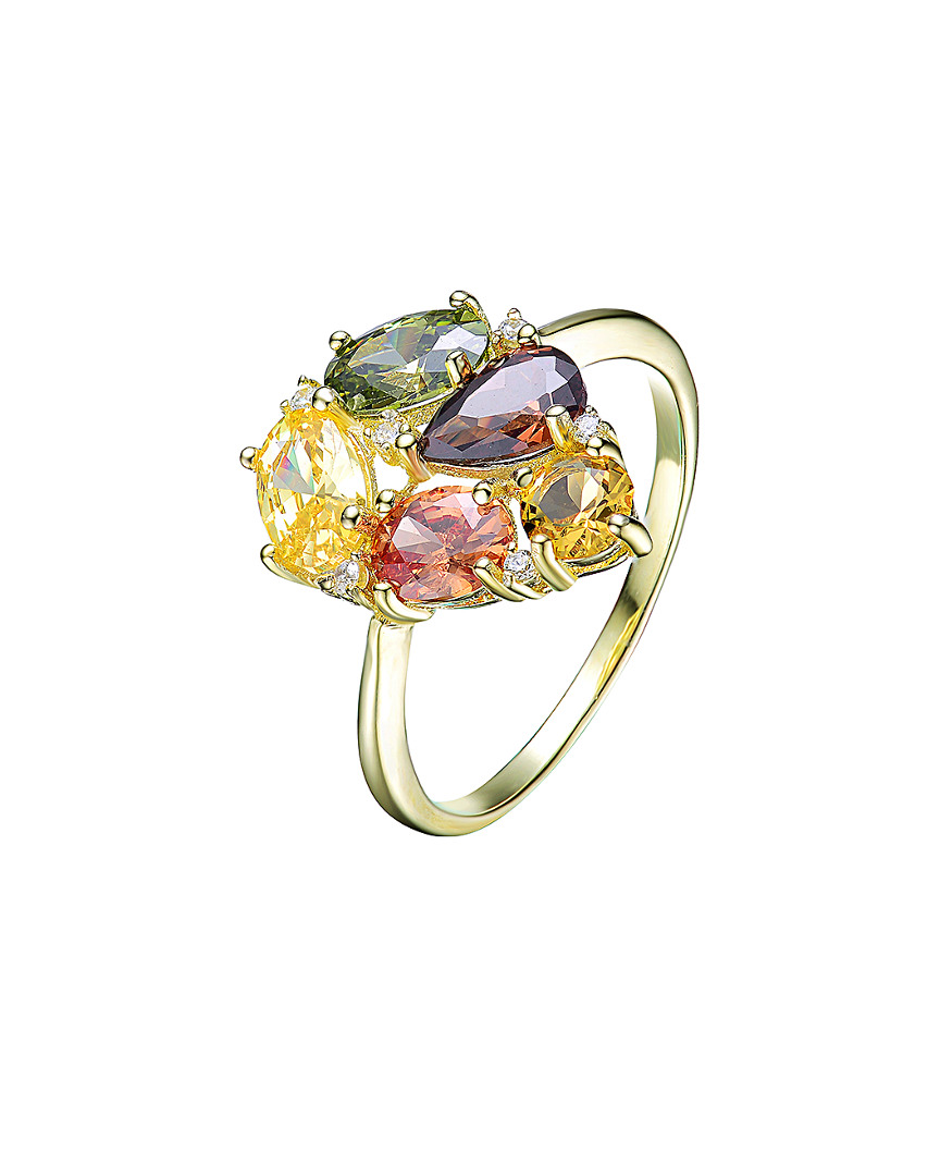 Genevive 14k Over Silver Ring