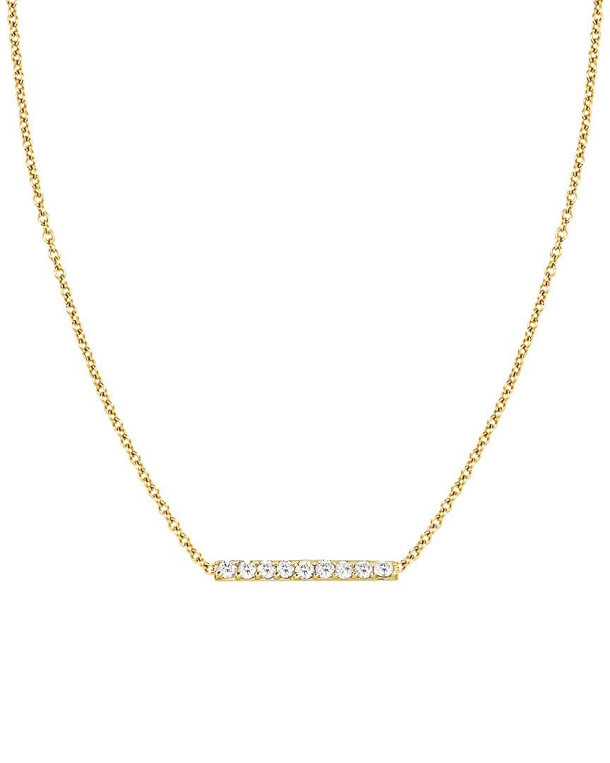 Ariana Rabbani 14k Diamond Bar Necklace