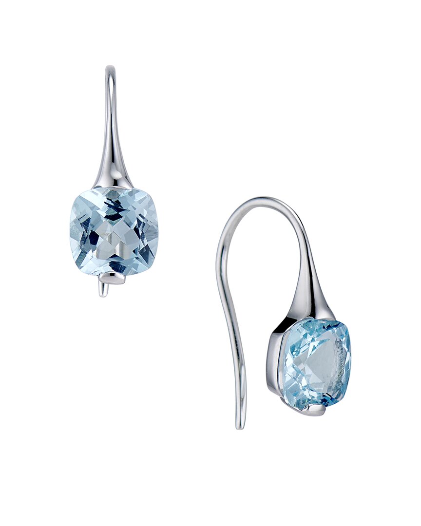 HOUSE OF FROSTED HOUSE OF FROSTED SILVER 2.00 CT. TW. BLUE TOPAZ DANGLE EARRINGS