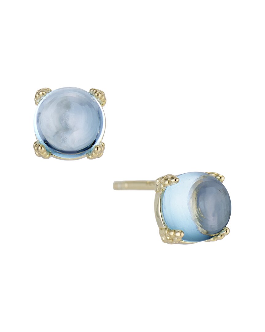House Of Frosted Silver 0.50 Ct. Tw. Blue Topaz Hadley Earrings