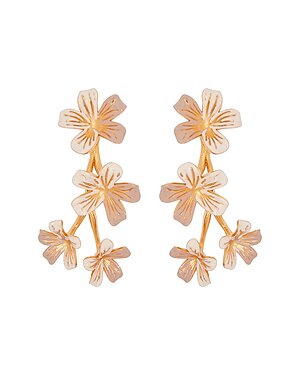 Oscar de la Renta Flowers On A Branch Earrings