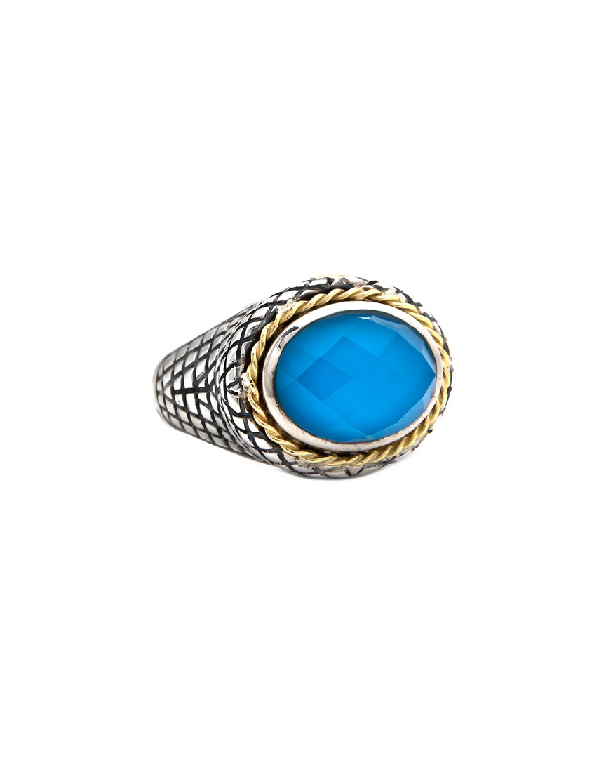 Shop Andrea Candela Ibiza 18k & Silver Ct. Tw. Turquoise Ring