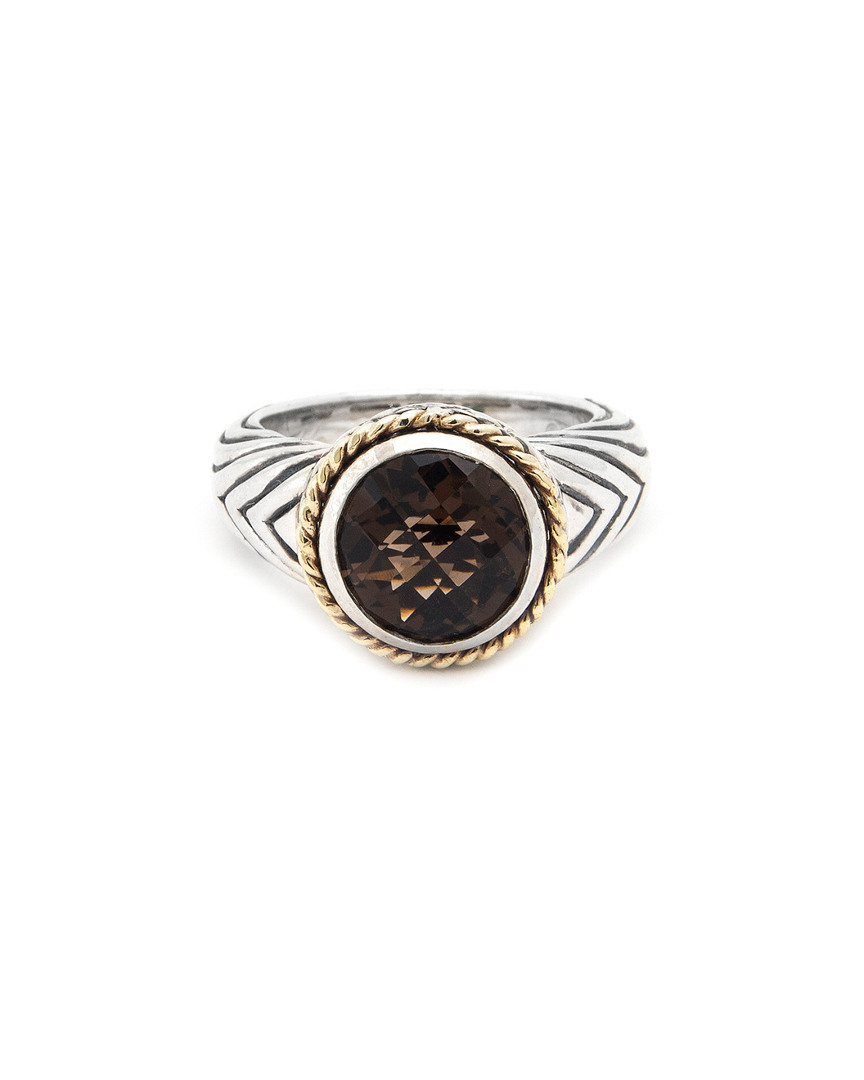 Andrea Candela Rodeo 18k & Silver 3.23 Ct. Tw. Smoky Quartz Ring