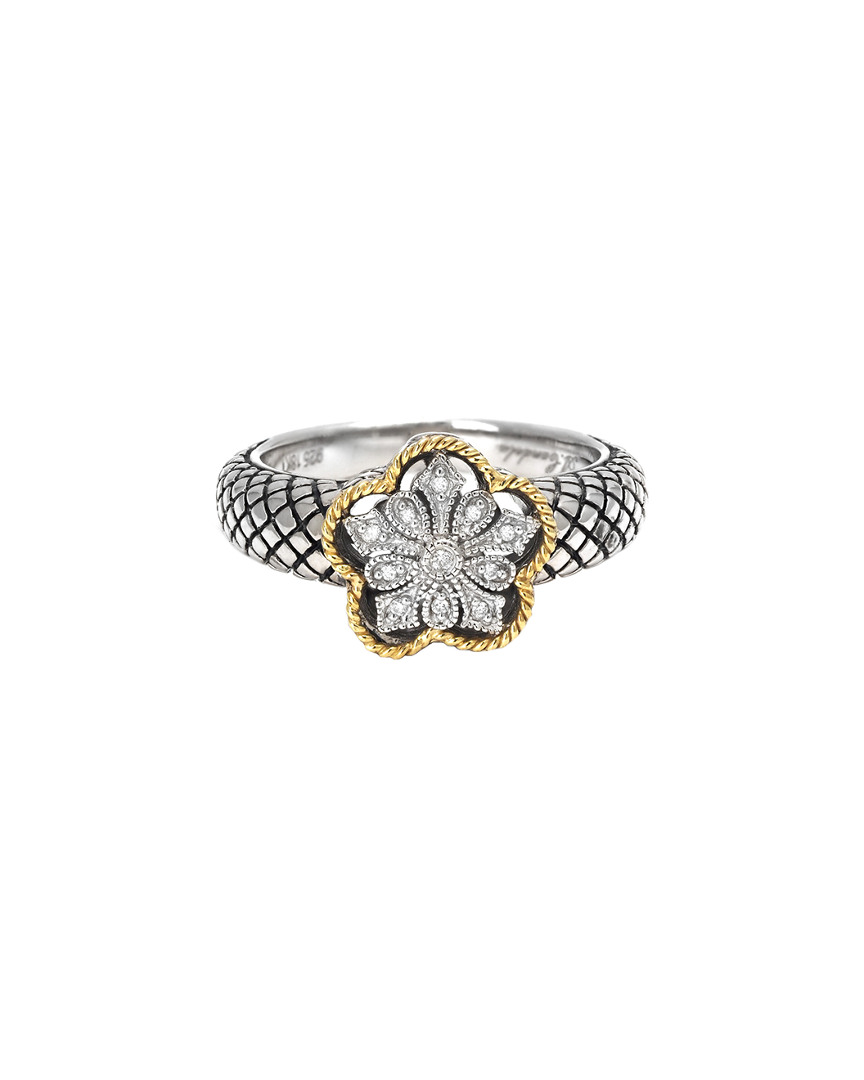 Andrea Candela Andrea Ii 18k & Silver 0.05 Ct. Tw. Diamond Ring