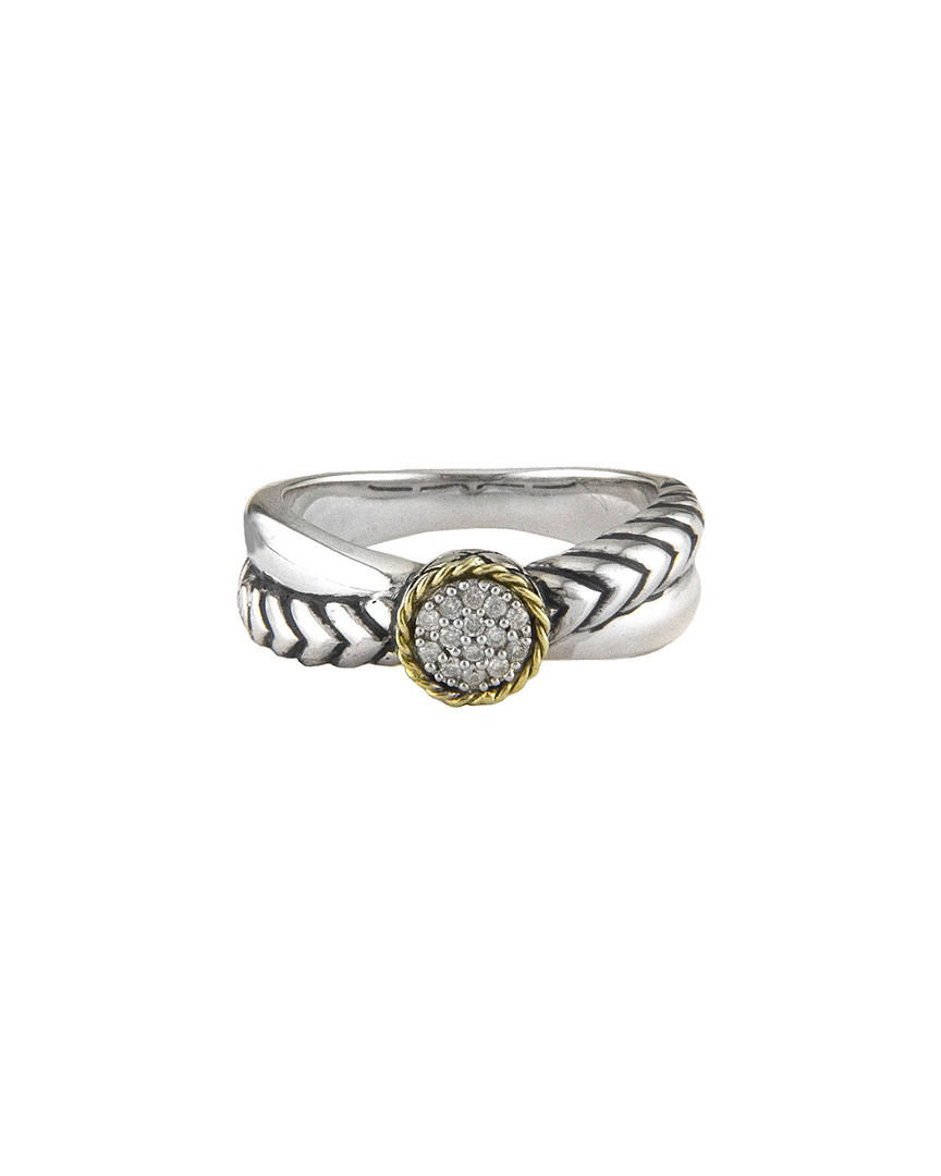 Andrea Candela Linea 18k & Silver 0.07 Ct. Tw. Diamond Ring