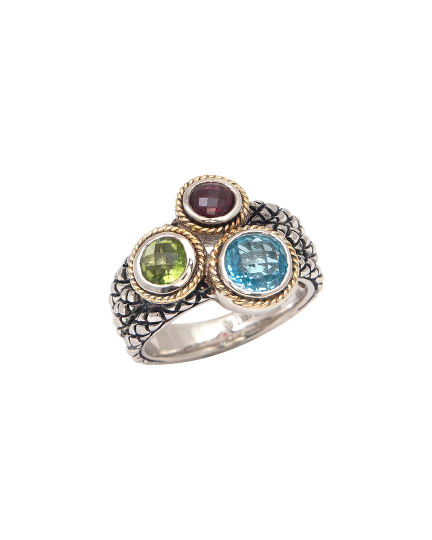 Andrea Candela Pavo Real 18k & Silver Ct. Tw. Gemstone Ring