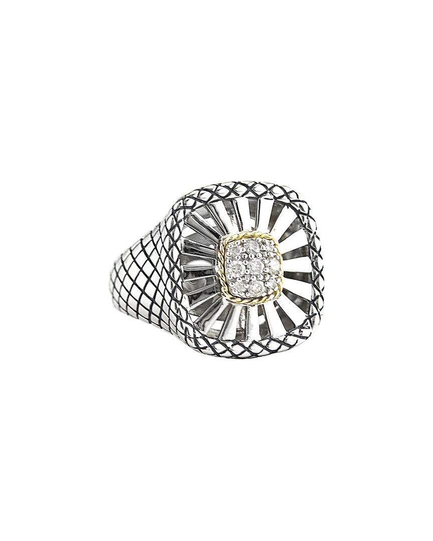 Andrea Candela Andréa Candela Diamante 18k & Silver 0.20 Ct. Tw. Diamond Ring