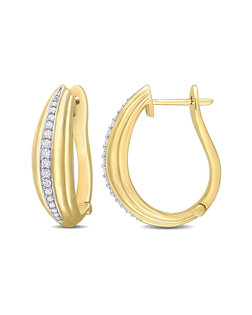 Rina Limor 14k 0.21 Ct. Tw. Diamond Hoops