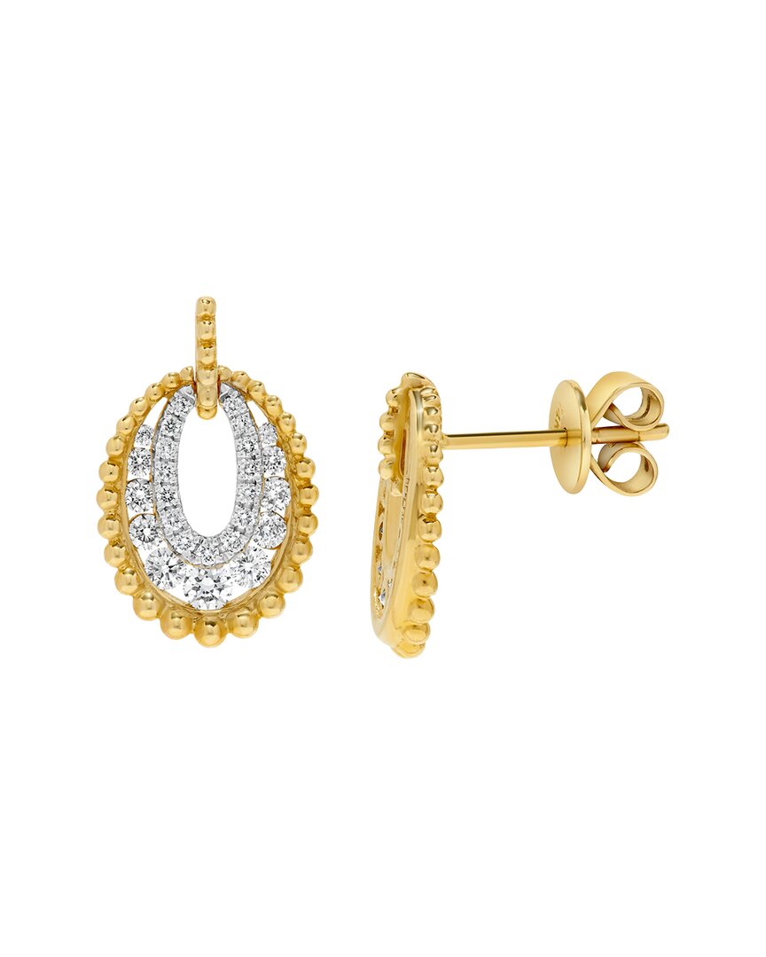 H.j. Namdar 14k 0.58 Ct. Tw. Diamond Dangle Earring