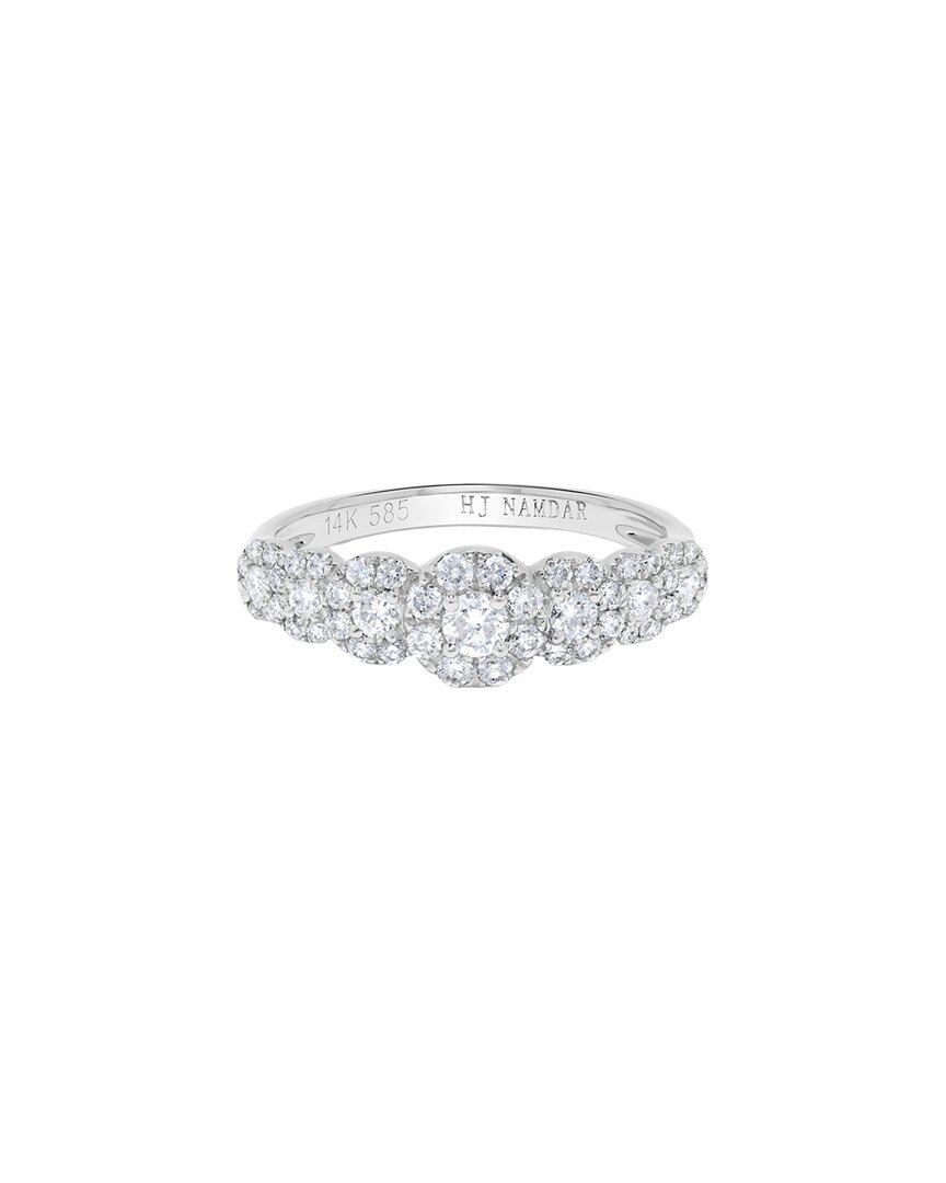 H.j. Namdar 14k 0.65 Ct. Tw. Diamond Halo Bracelet