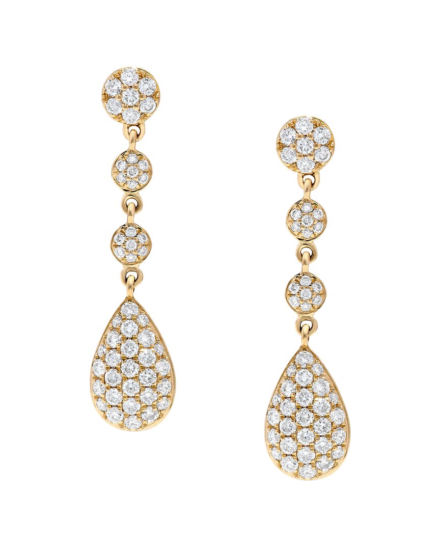 H.j. Namdar 14k 0.75 Ct. Tw. Diamond Dangle Earring In Gold