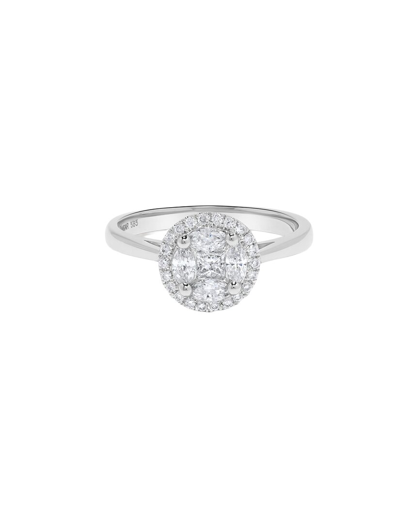 H.j. Namdar 14k 0.50 Ct. Tw. Diamond Cluster Bracelet