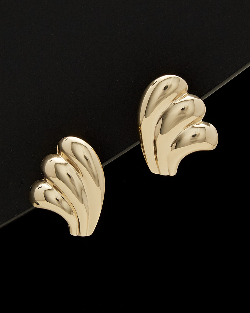 ITALIAN GOLD 14K ITALIAN GOLD FAN EARRINGS