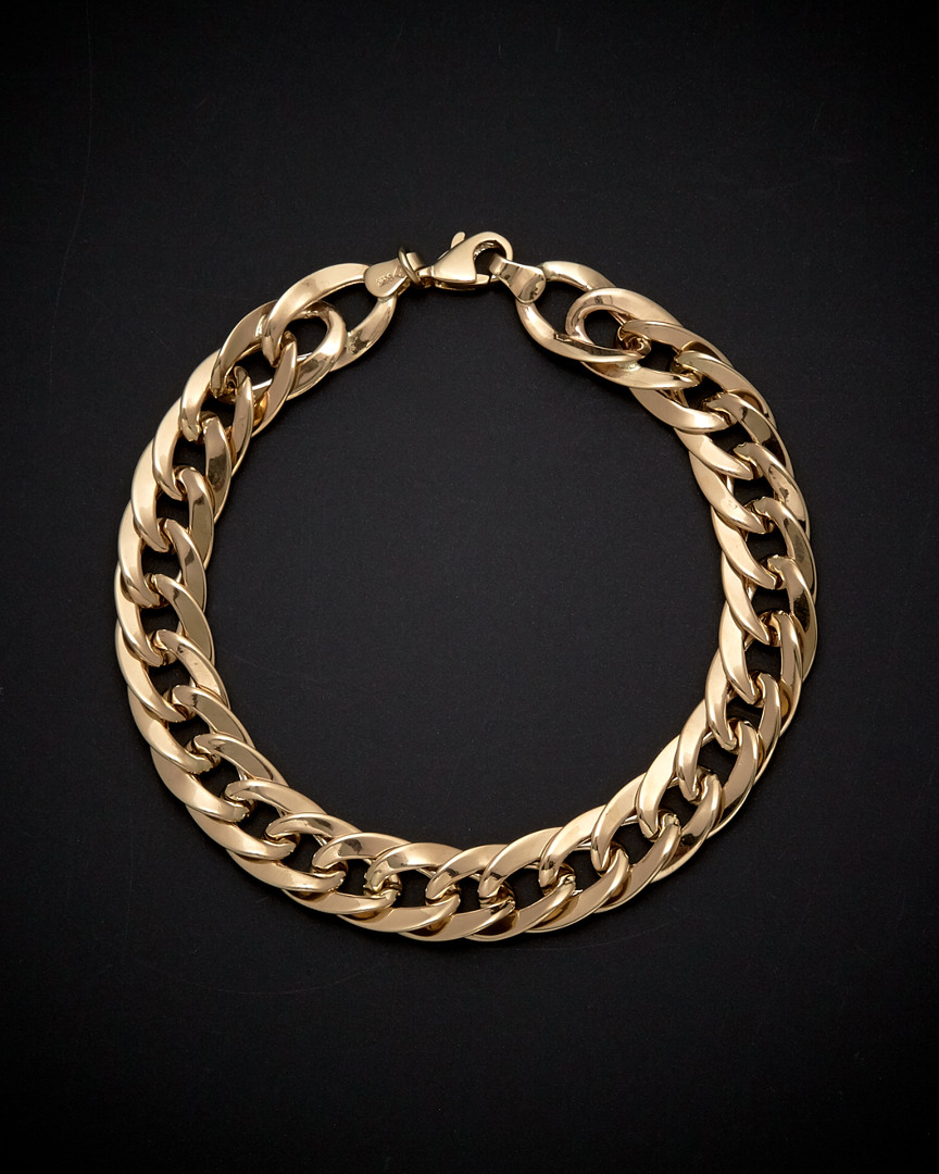 Italian Gold Flat Link Bracelet