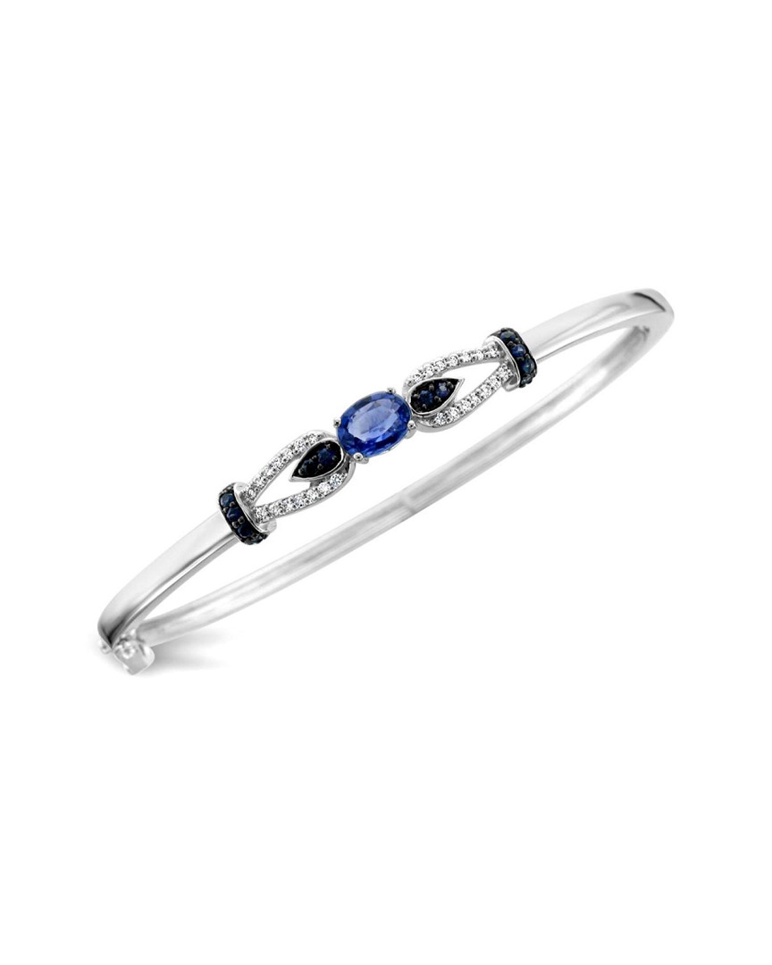 Le Vian 14k 1.10 Ct. Tw. Diamond & Sapphire Bangle Bracelet