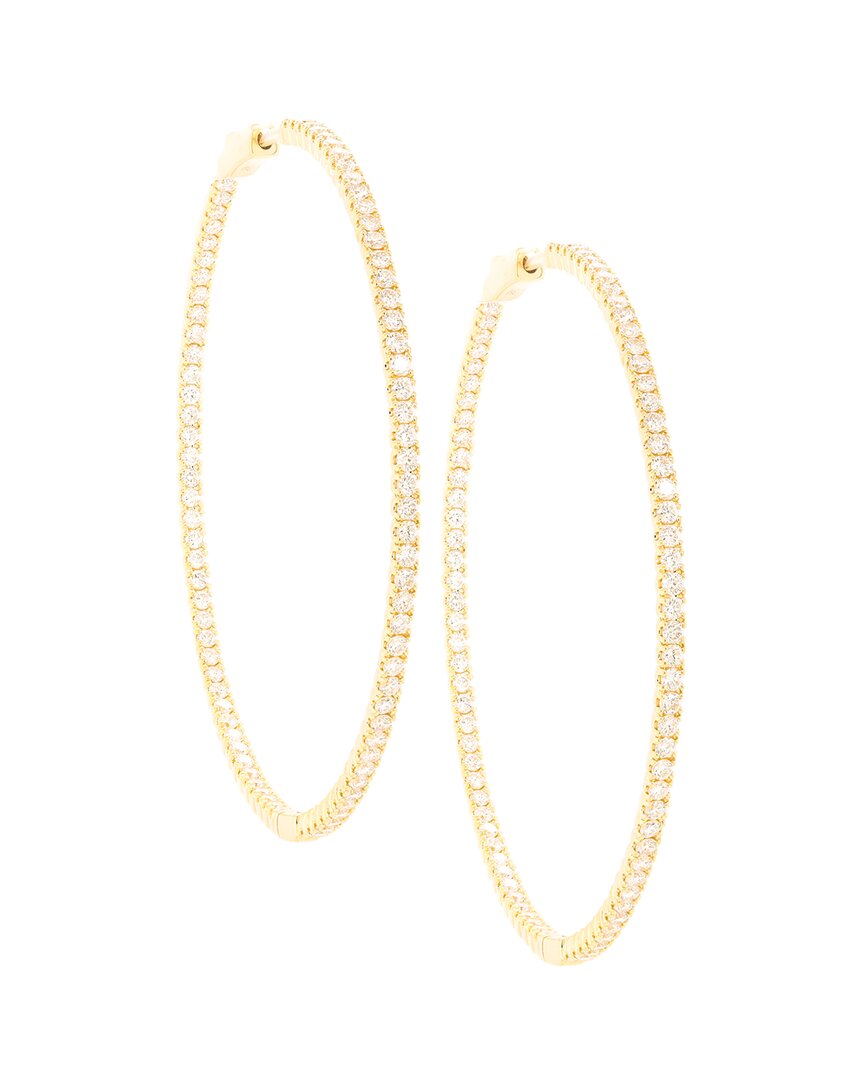 Diana M. Fine Jewelry 18K 3.00 ct. tw. Diamond Hoops