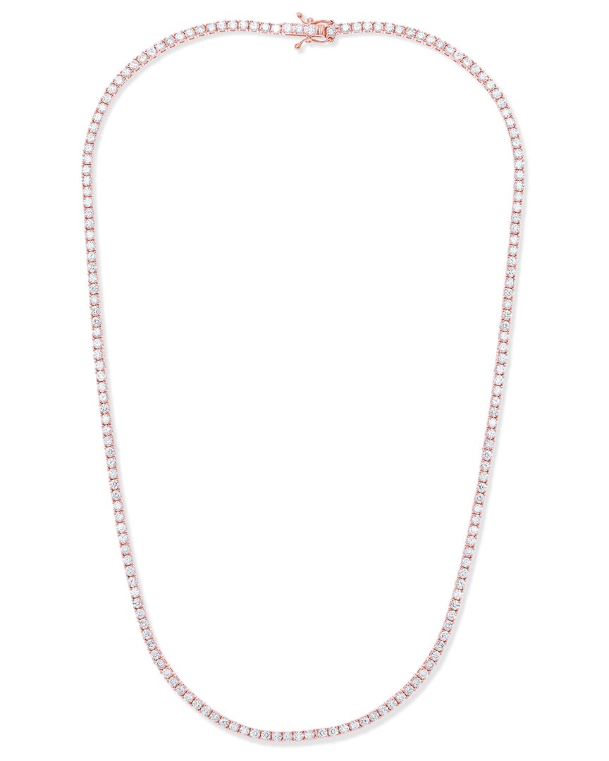 Diana M. Fine Jewelry 14K Rose Gold 8.00 ct. tw. Diamond Tennis Necklace