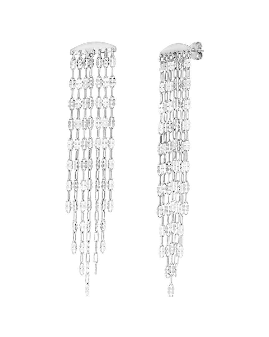 Italian Silver Chandelier Earrings