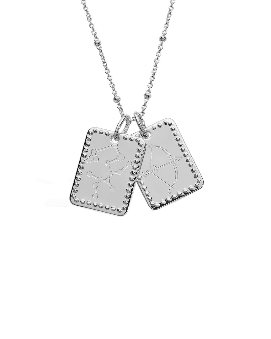 Sterling Forever 14k Over Silver Taurus Zodiac Tag Necklace