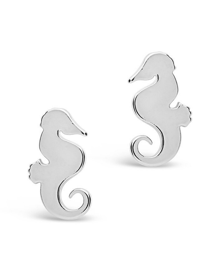 Shop Sterling Forever Seahorse Studs