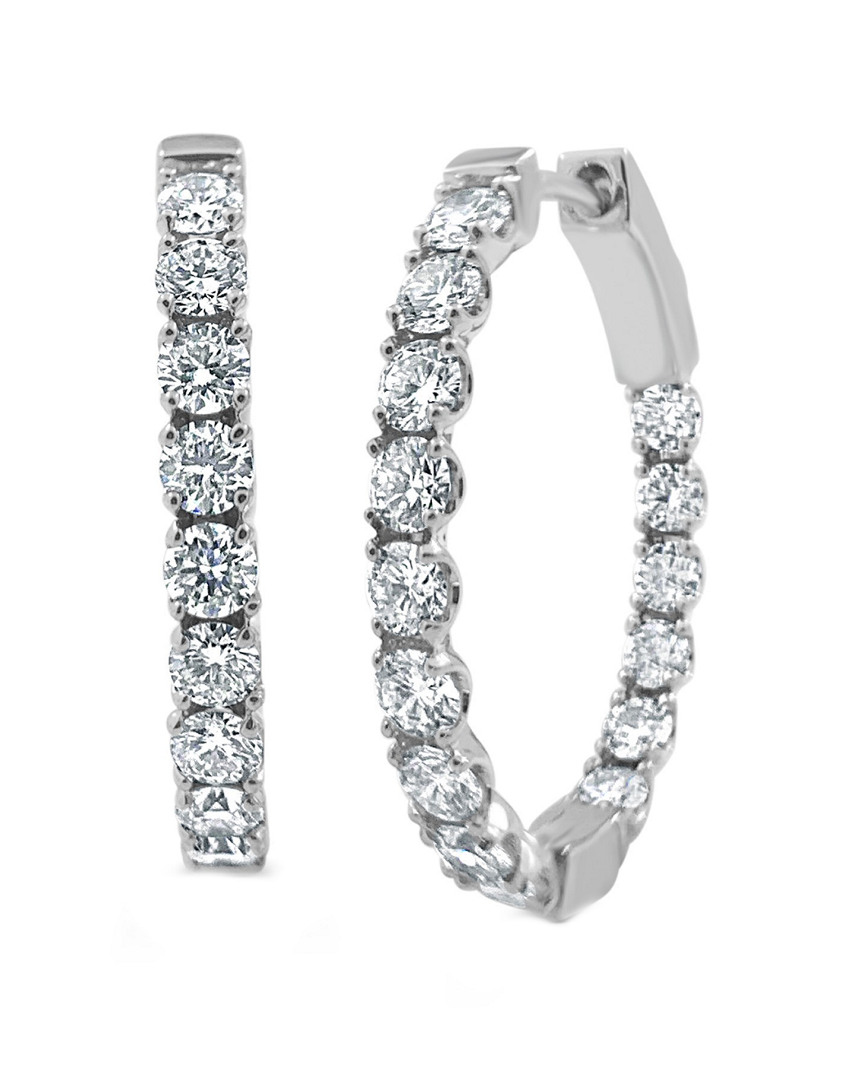 Sabrina Designs 14k 1.91 Ct. Tw. Diamond Inside Out Flexible Hoops
