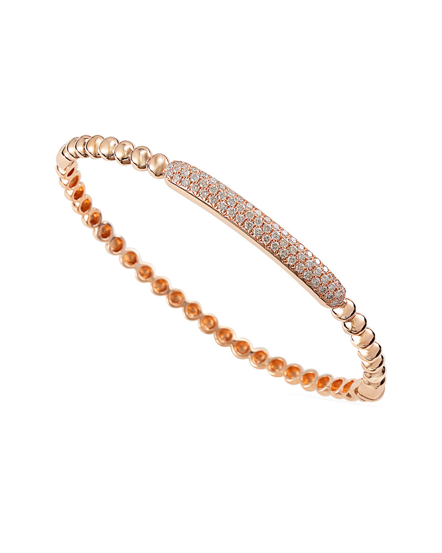 Sabrina Designs 14k Rose Gold 0.73 Ct. Tw. Diamond Bangle Bracelet