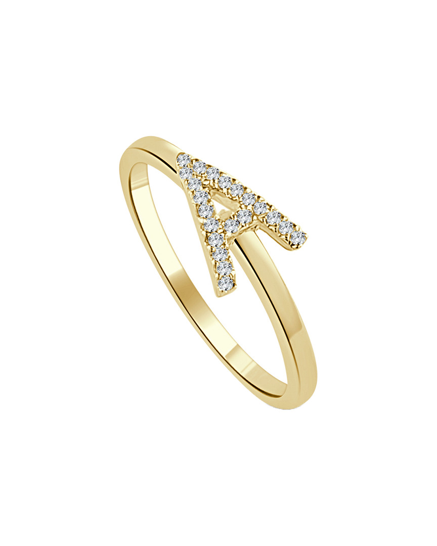 Sabrina Designs 14k 0.10 Ct. Tw. Diamond Initial Ring (a-z)
