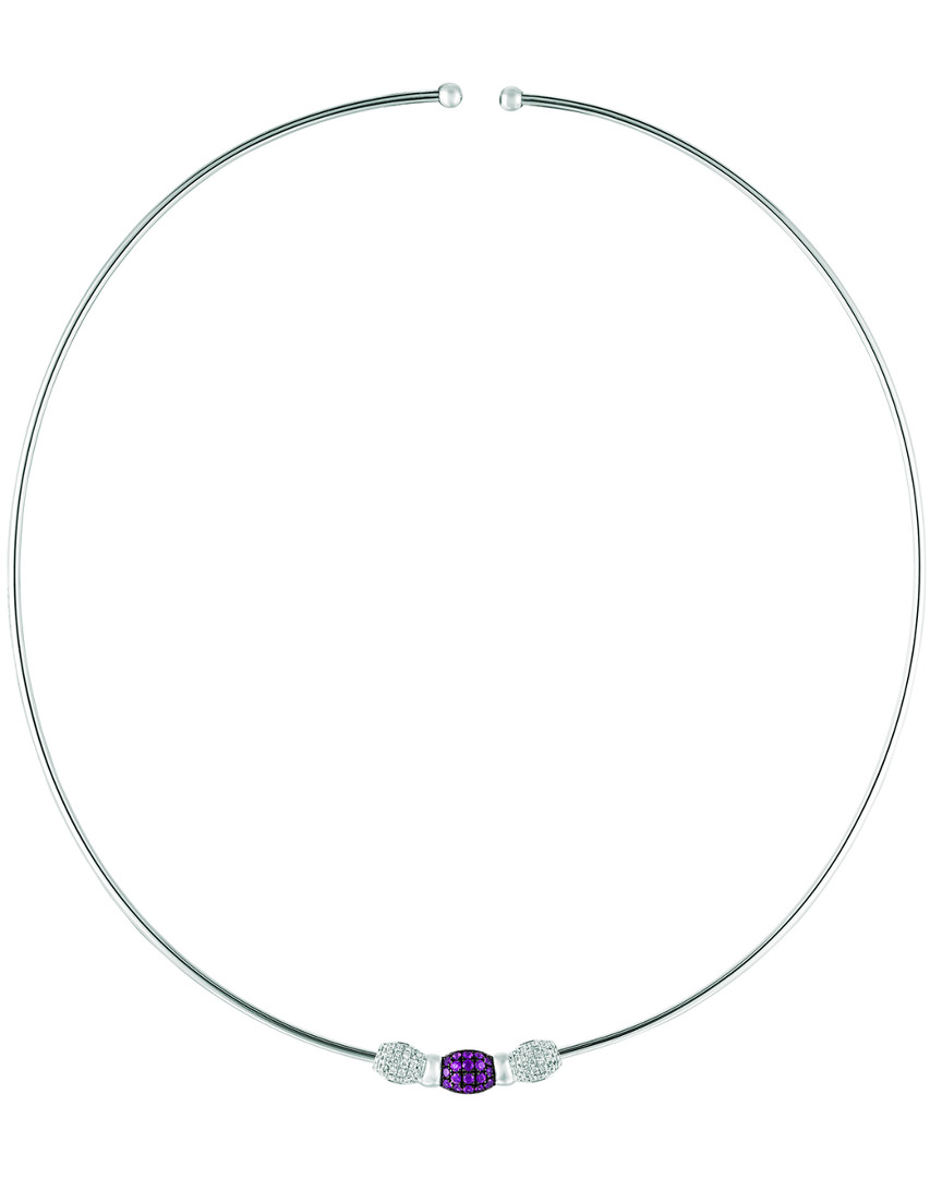 Le Vian 14k 0.26 Ct. Tw. Diamond & Pink Sapphire Necklace