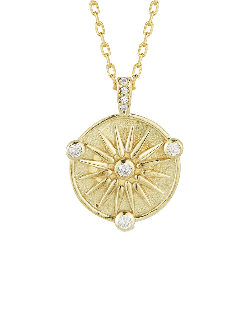 Sphera Milano Gold Over Silver Sun Pendant Necklace