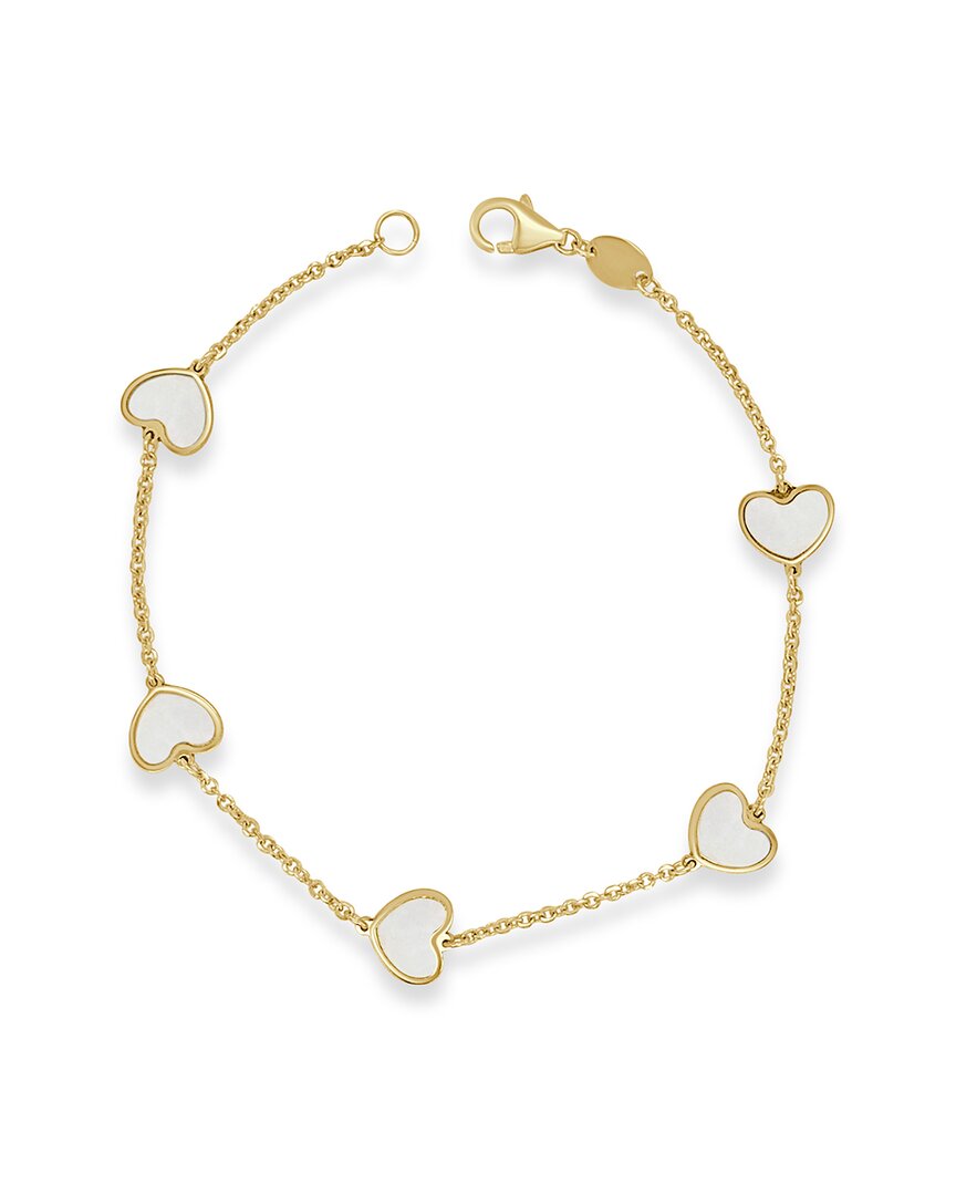 Sabrina Designs 14k Mother Of Pearl Station Bracelet