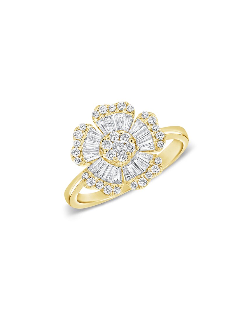 Sabrina Designs 14k 0.72 Ct. Tw. Diamond Flower Ring