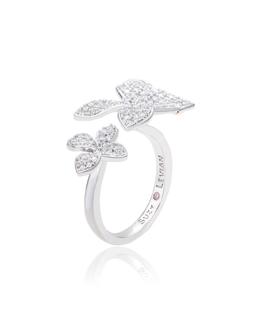 Suzy Levian Silver Cz Ring