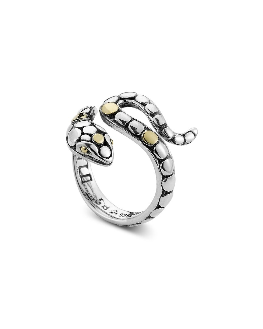 Samuel B. 18k Yellow Gold & Sterling Silver Snake Ring